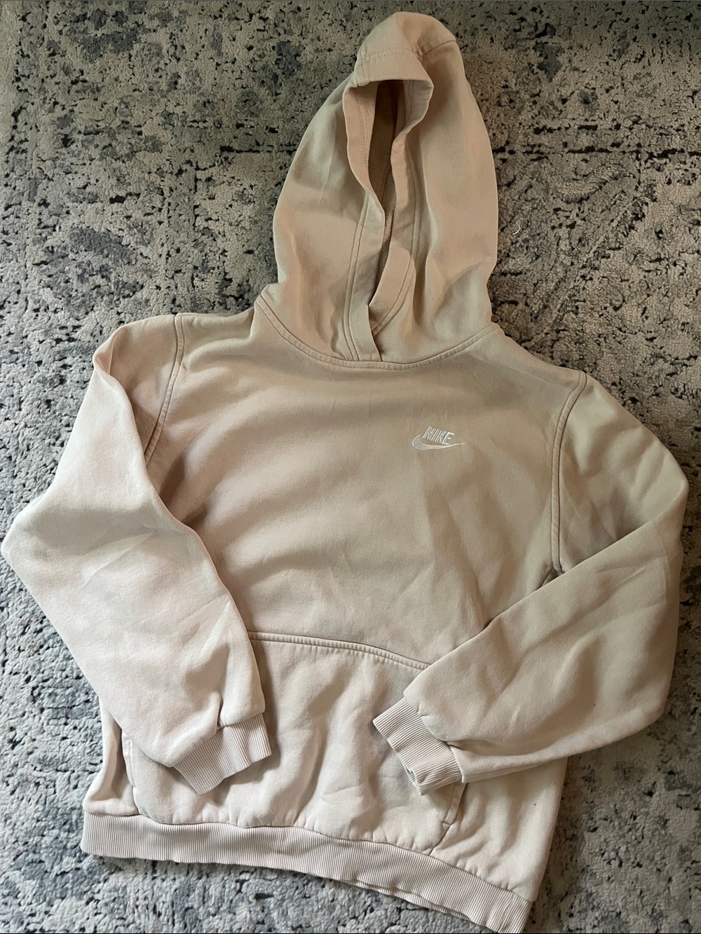 Nike Women's Beige/Cream Hooded Sweatshirt
